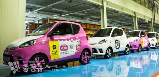 배달 차량으로 출고되는 초소형전기차 D2