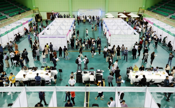 2019 서산시 일자리박람회 진행 모습