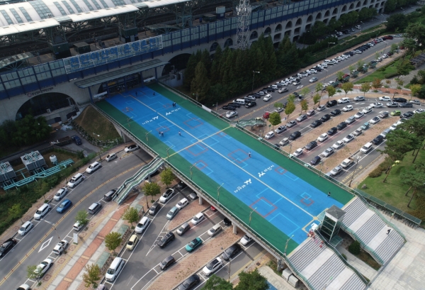 천안아산역 솔올육교 광장 정비공사