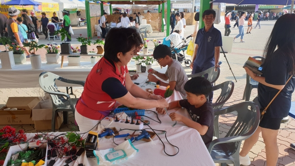 젊어진 금산인삼축제-LED인삼화분만들기