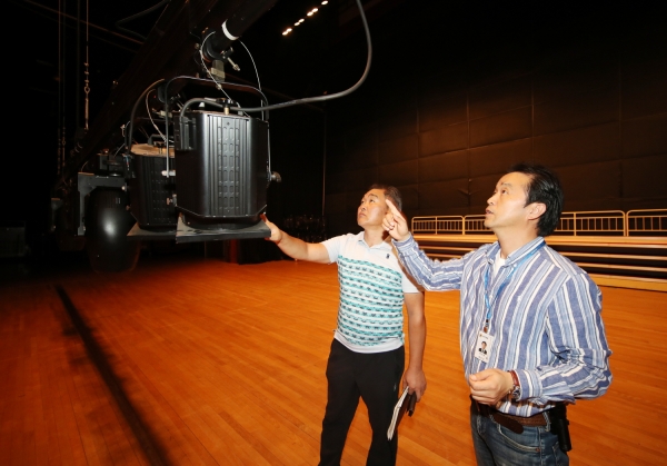 태안문화예술회관 안전점검 모습.