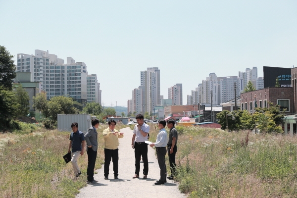 현안사업장 방문_배방복합커뮤니티센터 예정 부지