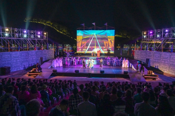 백제문화제 웅진판타지아 사진 (저녁 9시 공연)