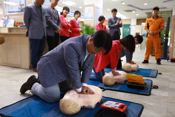 청양군, 심폐소생 인명구조교육 실시