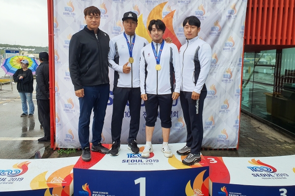 전국체전(카누팀단체사진)