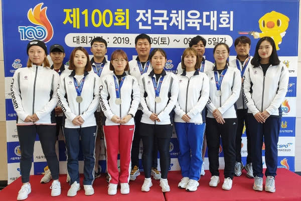 전국체전(사격팀 단체사진).