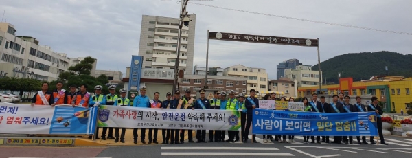 보행자 우선 교통안전 캠페인