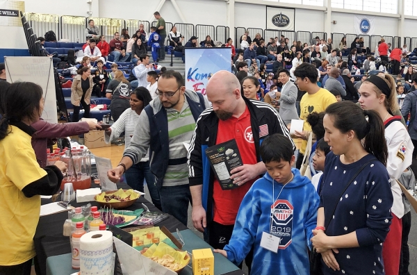 뉴욕오픈 태권도 챔피언십 경기장 내 K-FOOD 홍보관