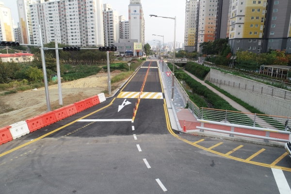 도시계획도로(소로1-25호) 개설공사 준공