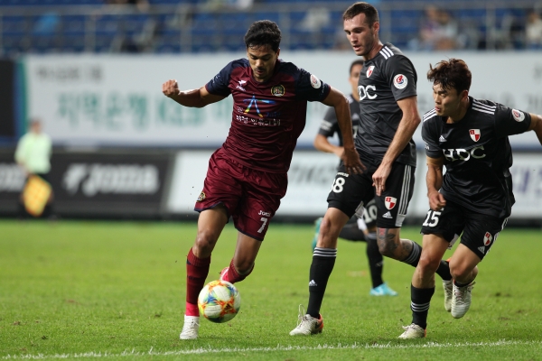 대전시티즌 경기 모습