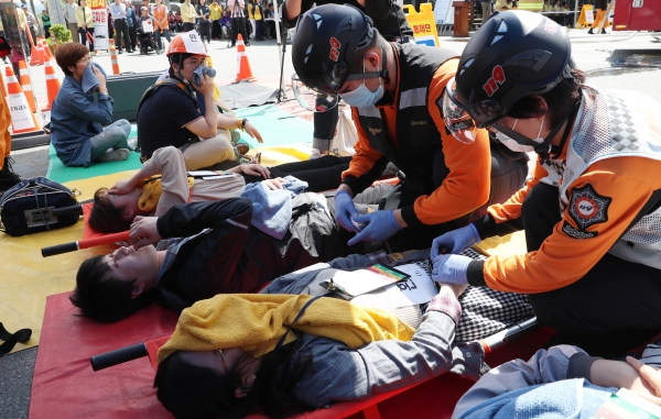 지난해 훈련 모습