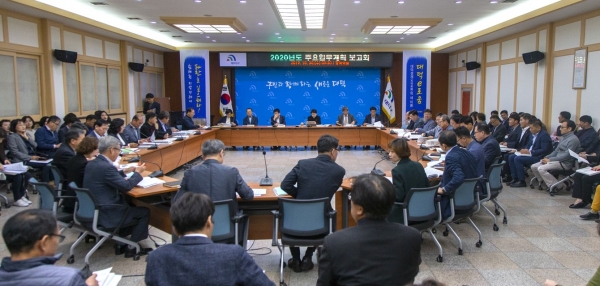 대덕구, 2020년도 주요업무계획 보고회 개최