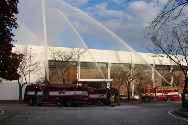 부여군, 2019 재난대응 현장훈련 장면