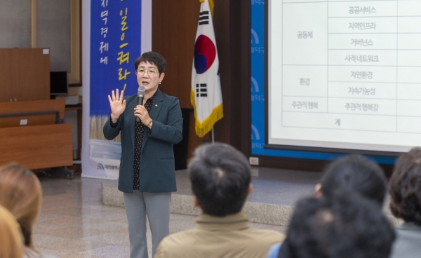 대덕구, 행복지표 개발 연구용역 중간보고회 개최