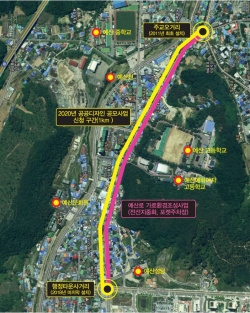 사업구간 안내도