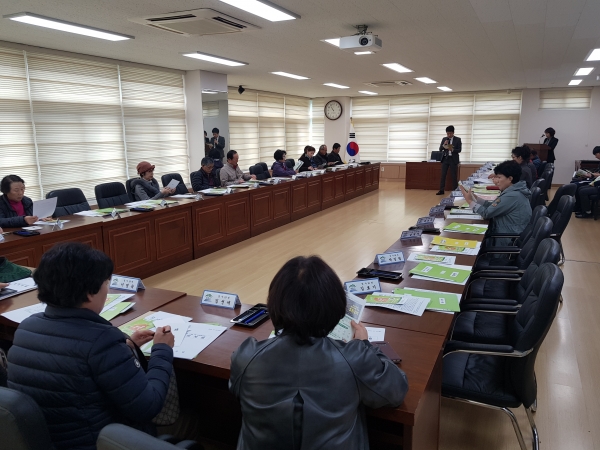 풍수해 보험 현장 설명회 개최 모습