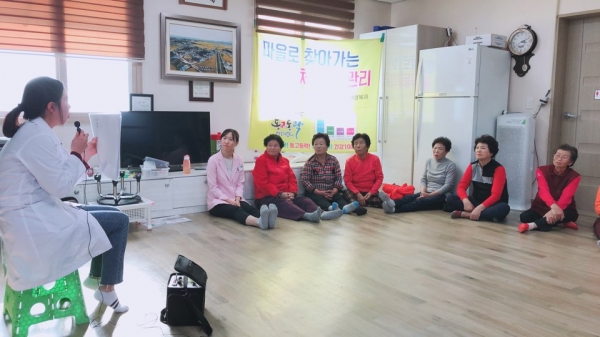 65세 이상 어르신을 대상으로 ‘마을로 찾아가는 노인결핵교육’ 실시