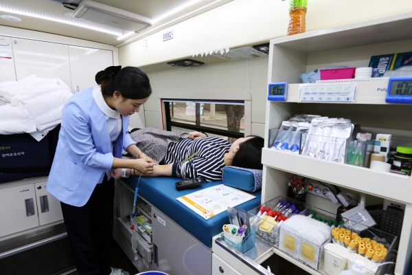 ‘생명나눔 헌혈’ 캠페인 개최 모습