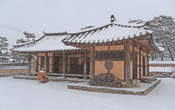 솔뫼성지 설경 (눈 내리는 김대건 신부 생가).