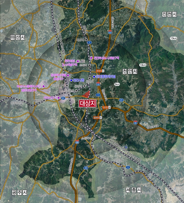 용곡지구 도시개발사업 위치도