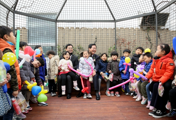 서구청 옥상 소생태계 조성사업 준공식