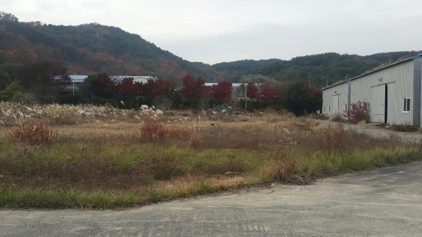 청양군, 학당․화성농공단지 완전 분양-미분양 상태 학당농공단지.