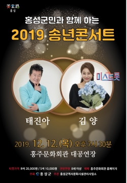 홍성군 2019송년콘서트 포스터