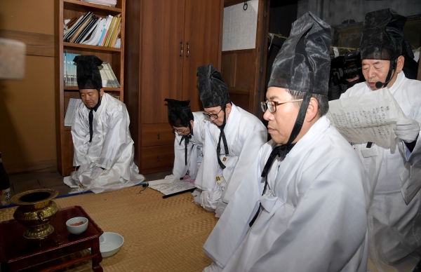 지난해 유천동 산신제 모습