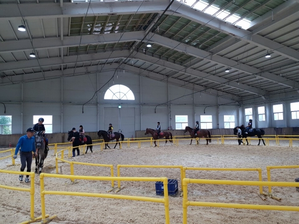학생 승마사업,  홍성군 승마장과 용봉산 체험승마장에서 진행
