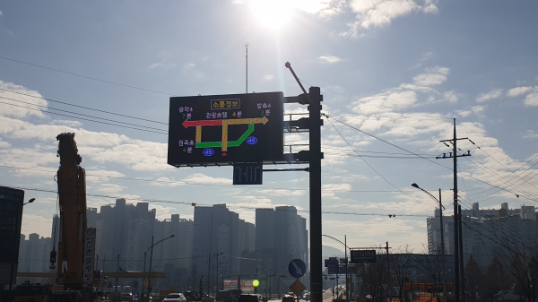 아산시, 지능형교통체계(ITS)구축 사업 완료.