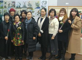 금산인삼고을도서관 민화 수강생들