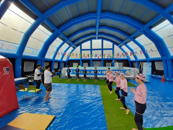 남선초 이동식 생존수영