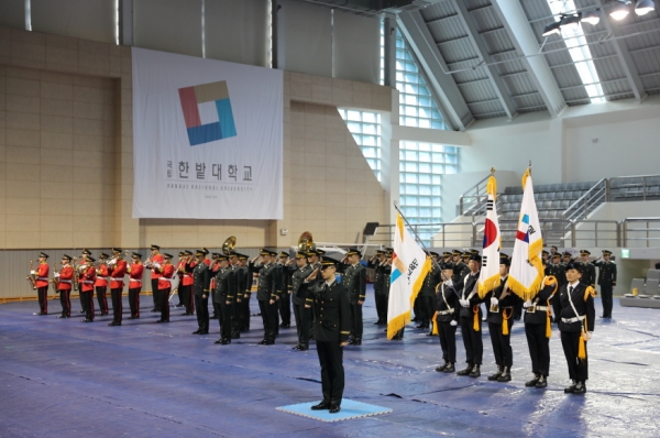 지난 3월 있었던 학생군사교육단 임관․승급․입단식 모습