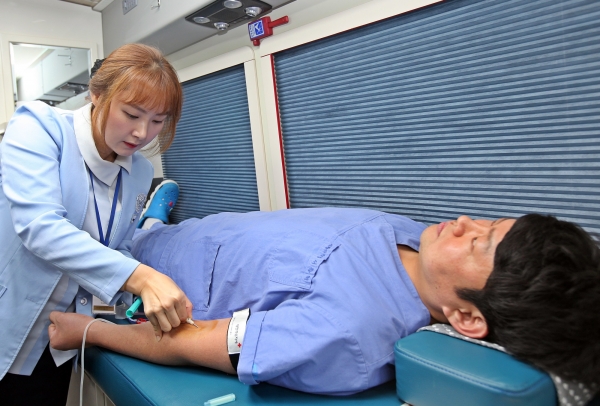 2019 교직원 사랑의 헌혈 행사 실시 모습