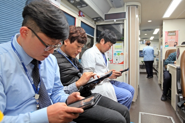 2019 교직원 사랑의 헌혈 행사 실시 모습