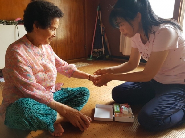 부여군 노인 돌봄 서비스 장면