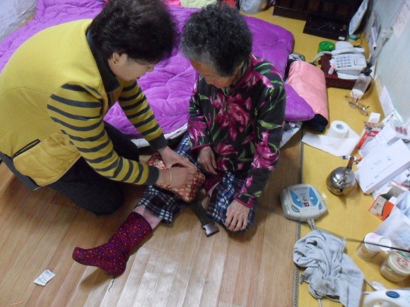 부여군 노인 돌봄 서비스 장면