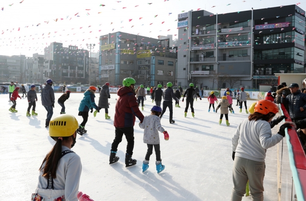 2019년 야외스케이트장 운영 모습