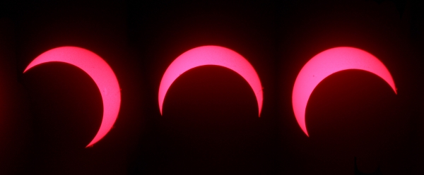 칠갑산천문대, 26일 부분일식 특별 관측회 개최-2012년 부분일식 진행