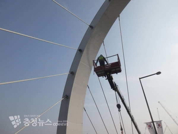 교각 현장 안전 점검