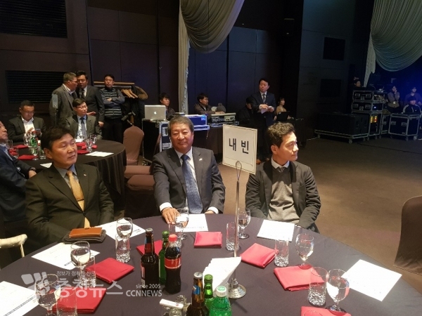 (왼쪽부터) 양길모, 손영화, 이승찬 시체육회장 입후보 예정자