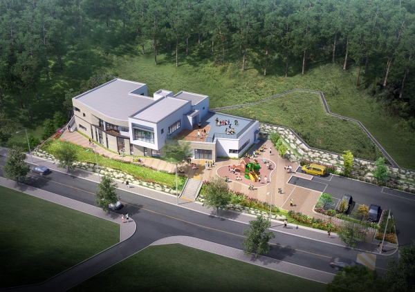 계룡시 거점형 공공어린이집 조감도