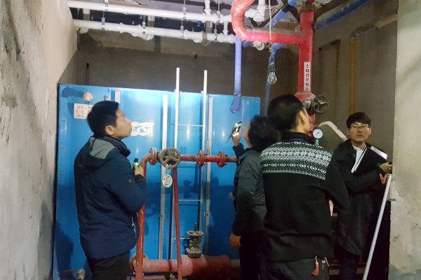 설 명절 대비 공용버스터미널 특별안전점검 모습