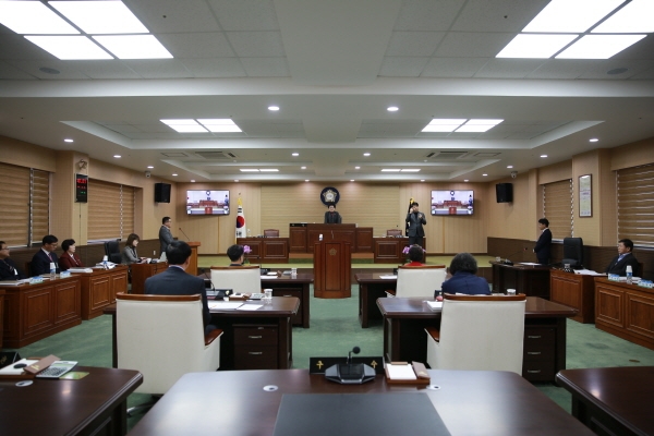 청양군의회 임시회 본회의
