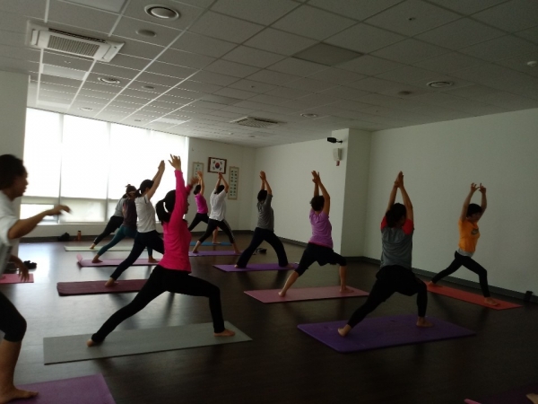 건강마을 프로그램 진행 모습