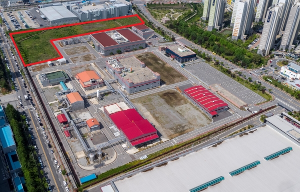 롬엔드하스전자재료코리아 제3공장 전경.