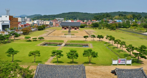 부여 정림사지 전경