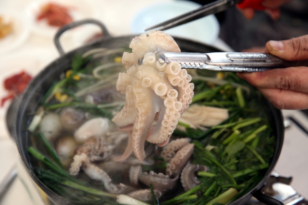 주꾸미 샤브샤브