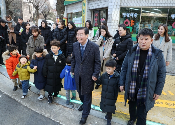 LED설치 횡단보도 현장방문