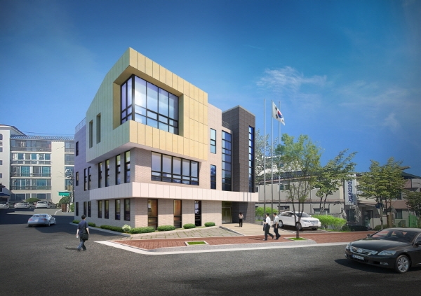 공주시 노인회관 조감도